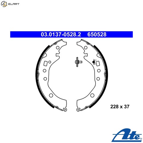 Brake shoe set 0137 0528 - set, 03.0137-0528.2