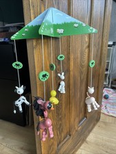 Farm animals  Wooden baby Mobile