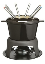 MasterClass Enamelled Cast Iron Fondue Set Dishwasher Safe with 5YEAR warranty