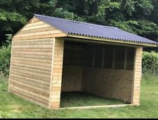 12ft x 12ft Animal Horse Field Shelter Static or Mobile 16mm cladding