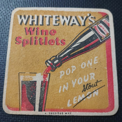 Whiteways cider beer mat - whiteways,