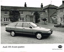 AUDI 100 AVANT QUATTRO (C3) FACTORY PRESS PHOTO (BLACK & WHITE : 252 x 202mm)