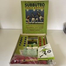 Vintage Subbuteo Table Soccer Continental Club Edition 1970 Football Boxed