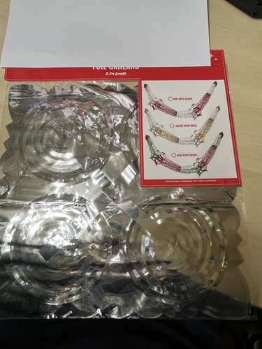 Christmas foil garland - christmas,