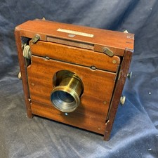 LANCASTER & SON 1892 INSTANTOGRAPH COMPACT FOLDING FIELD CAMERA FOR PARTS