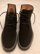 Terhi Pölkki Real Suede Ankle Boots – Size UK 5 / EU 38 – Black Lace-Up 