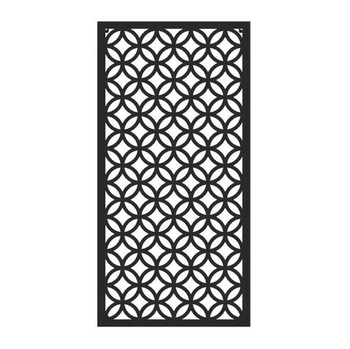 Metal garden screen geometric - metal,