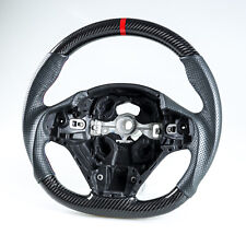 Carbon Leather Red Steering