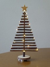Christmas tree wooden natural