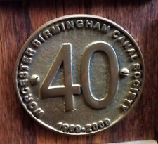 Canal Boat Brass Plaque -