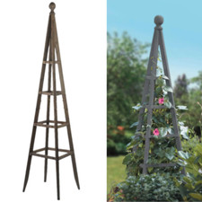 Wooden garden obelisk slate - obelisk,