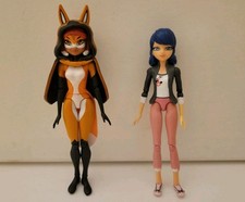 Miraculous Ladybug 12cm Rena Rouge Doll & Marinette - VGC - 