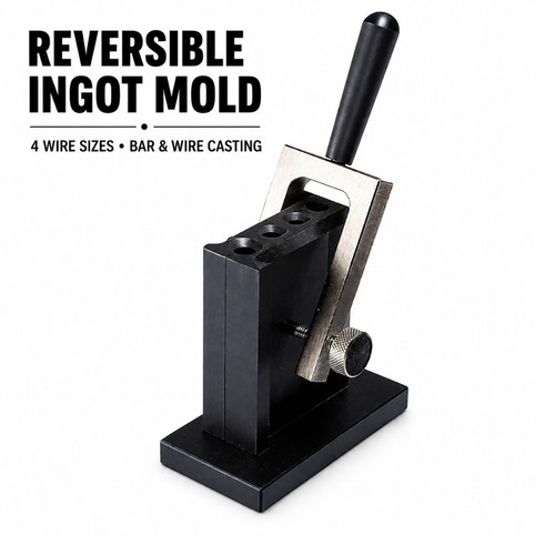Reversible ingot mould - reversible, hole