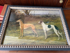 Framed Print Greyhound Lurcher