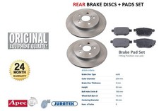 REAR BRAKE DISCS and PADS SET