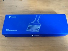 TECURS Foldable Bluetooth Keyboard with Stand Rechargeable Slim Travel