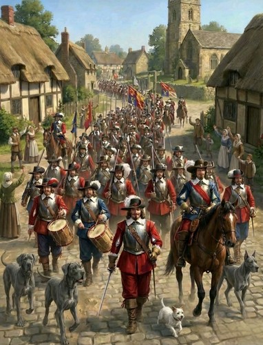 English civil war - english, on