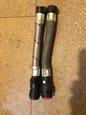2x Salamander 3/4x22mm Pushfit Shower/Booster Pump Hoses with Isolating Valves