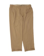 L.L.BEAN Mens Pegged Chino Trousers W40 L32 Beige AO03