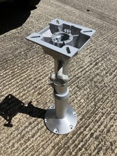 Osculati Pedestal with seat / table mount grey coated aluminium 330mm Marine