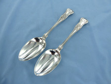 AN ANTIQUE PAIR OF STERLING