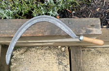 Vintage Garden Sickle Billhook Slasher Grass Hook Old Tool