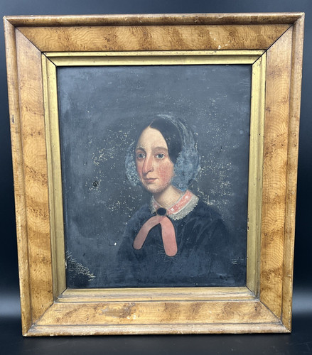 American folk art portrait - folk,