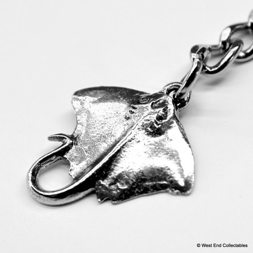 Stingray fishing keyring chain - stingray,