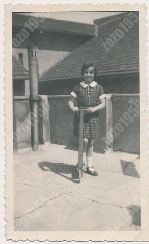 1950s girl with - 1950s, scooter