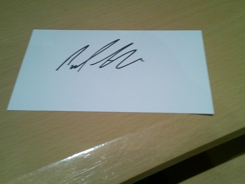 Signed card sheff - of, utd
