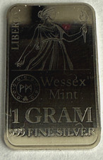 1g Liberty Wessex Mint 999.9