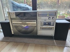 Sharp VZ-3000 Vertical Record Player Music Centre & Wharfdale Diamond 9 Speakers