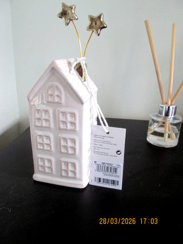 Ceramic glazed house ornament - ceramic,