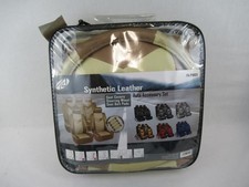 FH TLH Car Seat Covers Semi Universal Auto Accessory Set Cream Tan FH-PU021