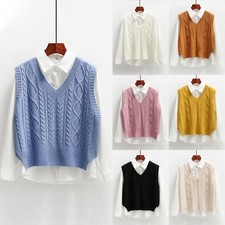 Womens Ladies Sleeveless-Vest