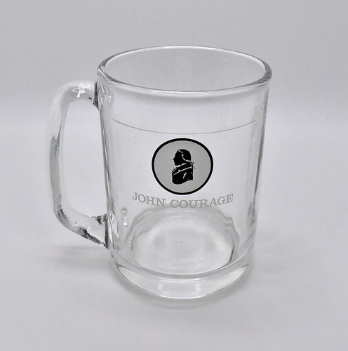 John courage beer glass half - courage,