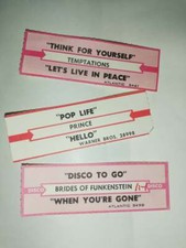 3 x Original Jukebox slips