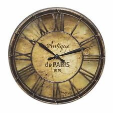 20cm Distressed Antique Effect Wall Clock| Antique de Paris WallClock