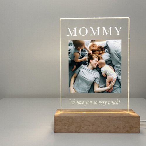 Personalized led wood base - led,
