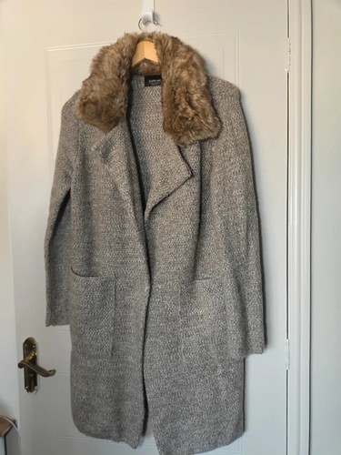 Zara faux fur - coat,