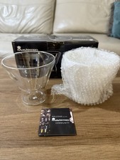 Masterpro Set Of 2 Double Wall Martini Glasses/Party Drinking Set 2 Glass Gift