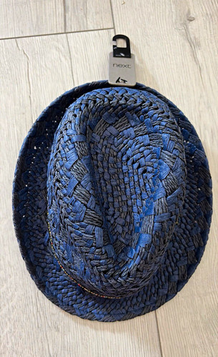 Next blue straw - blue, hat