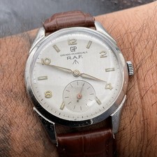 RARE SERVICED GIRARD PERREGAUX R.A.F. MECHANICAL MENS WATCH CAL1130 15J LOVELY