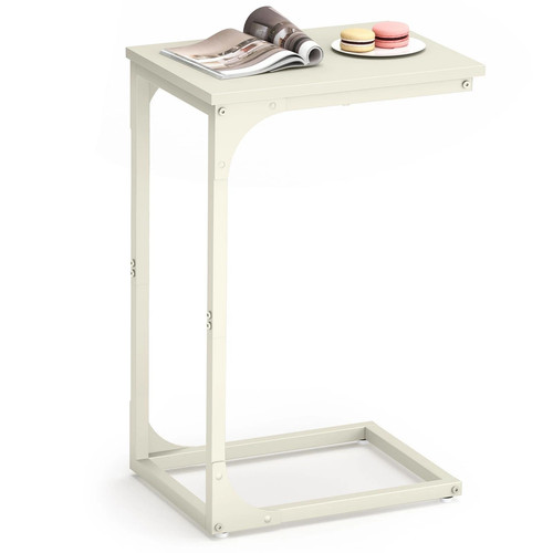 Shaped end table - c-shaped, side