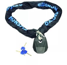 OXFORD MONSTER XL SOLD SECURE HD PADLOCK MOTORCYCLE MOTORBIKE CHAIN AND LOCK 1.5