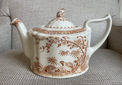 Furnivals brown quail - quail, teapot