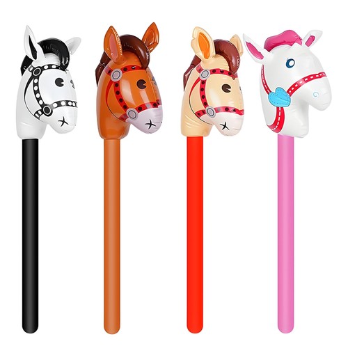 Pcs inflatable horse stick - 4,