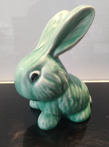 Vintage sylvac green bunny - vintage,
