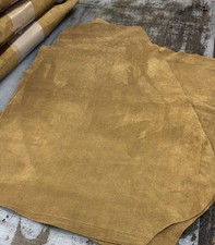 Tan Suede Skins Leather Hide 1.2mm - 1.4mm Thick Beige 3 Square Foot Taupe