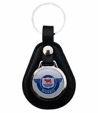 MORRIS CLASSIC CAR  LEATHER KEYRING